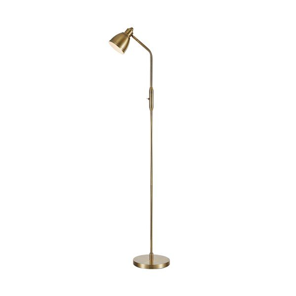 Lampa stojąca w kolorze brązu z metalowym kloszem (wys. 143 cm) Story – Markslöjd