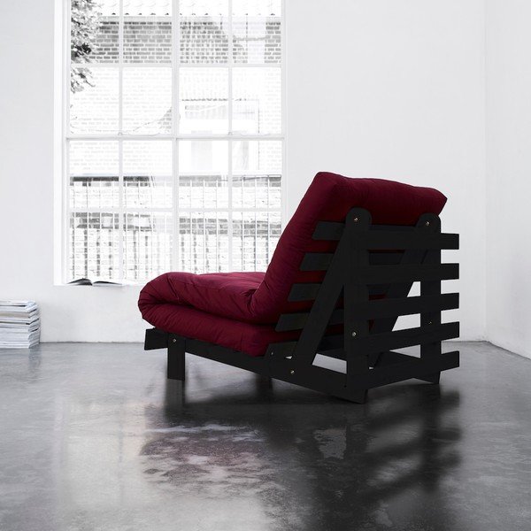 Fotel rozkładany Karup Roots Wenge/Bordeaux-image-1