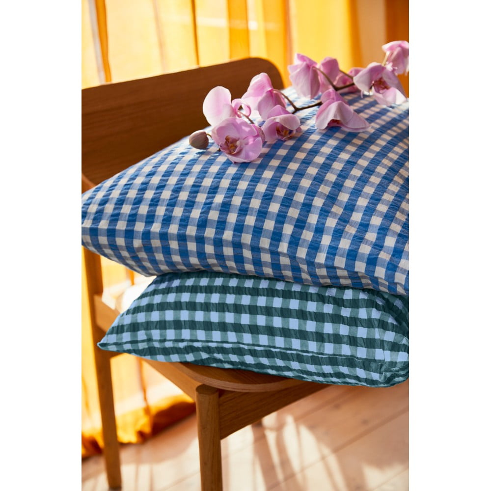 Zielono-niebieska pościel dwuosobowa z kory 200x220 cm Bæk&Bølge – JUNA (zdjęcie 8)