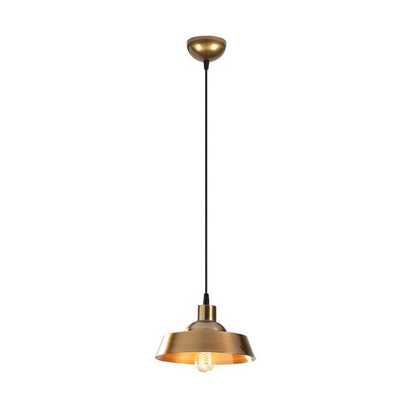 Lampa wisząca w kolorze złota z metalowym kloszem ø 22 cm Berceste – Opviq lights-image-2