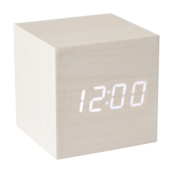 Zegar z budzikiem z motywem drewna Le Studio