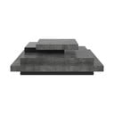Szary stolik w dekorze betonu 110x110 cm Slate – TemaHome