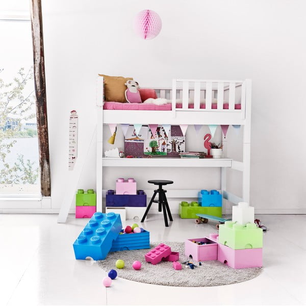 Jasnoniebieski kwadratowy pojemnik LEGO®-image-2