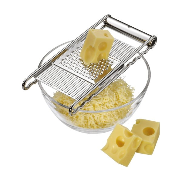 Nierdzewna tarka z 4 wymiennymi powierzchniami trącymi WMF Cromargan® Gourmet-image-1