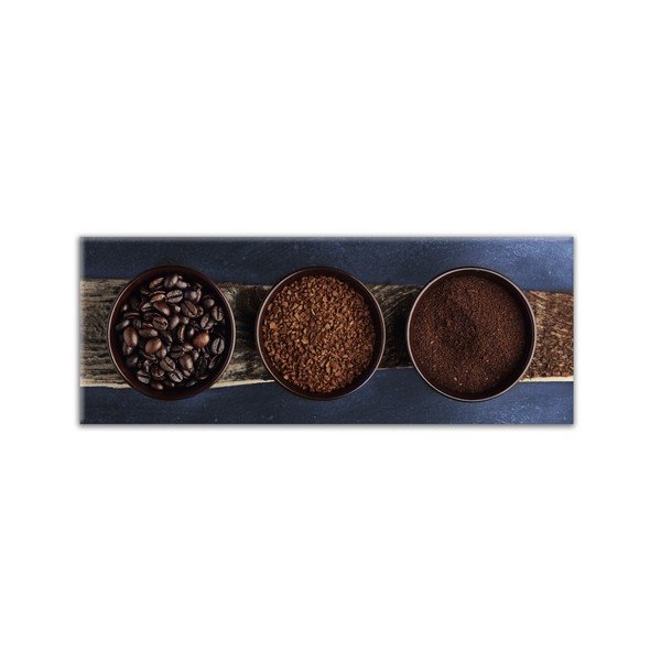 Obraz Styler Glas Kitchen Brown Bowls, 30x80 cm