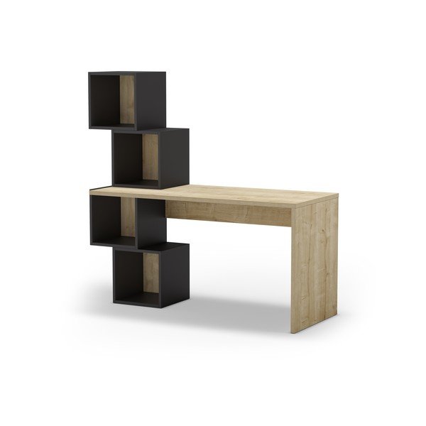 Biurko w dekorze dębu 60x154 cm Cubik – Marckeric-image-3