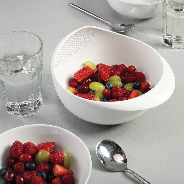 Zielona mała miska z durszlakiem Joseph Joseph Prep&Serve, dł. 21 cm-image-1