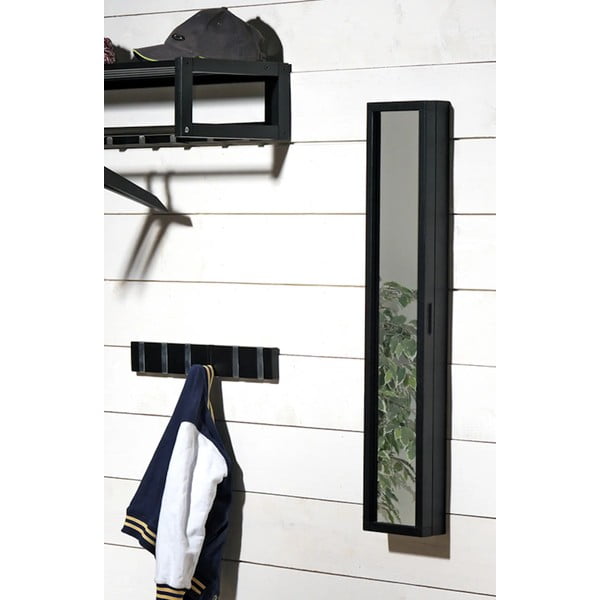 Czarny wieszak ścienny z litego drewna dębowego Confetti – Rowico-image-2