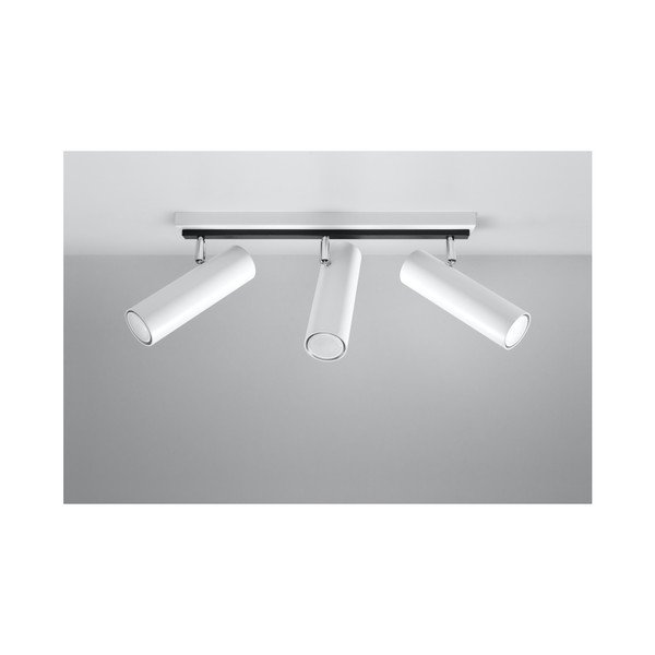 Biała lampa sufitowa Sollux Mira Tres-image-1