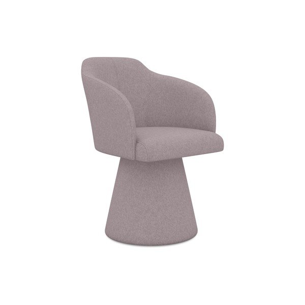 Lawendowy tapicerowany fotel jadalniany Kanoa – Makamii