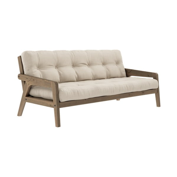 Beżowa rozkładana sofa 204 cm Grab – Karup Design-image-3