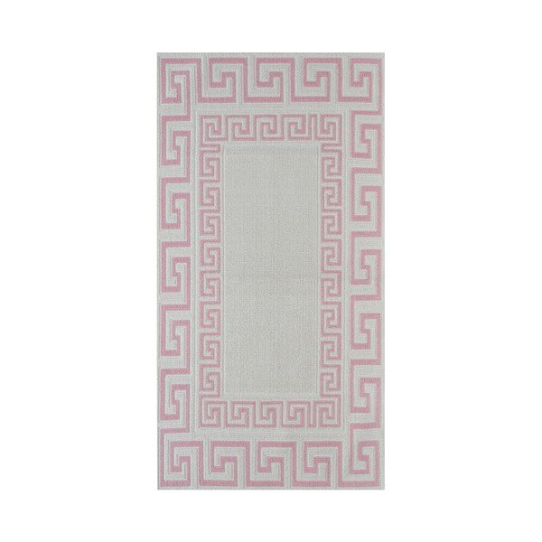 Wytrzymały dywan w kolorze pudrowym Vitaus Versace Pudra, 80x300 cm-image-2