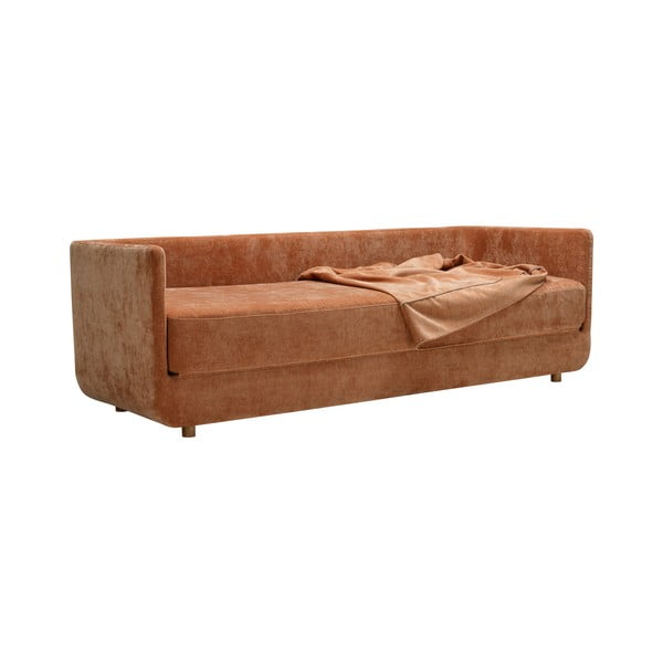 Pomarańczowa rozkładana sofa 214 cm Stiny – Sits-image-4