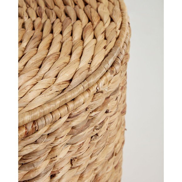 Kosz na pranie z hiacyntu wodnego w naturalnym kolorze Yessira – Kave Home-image-4