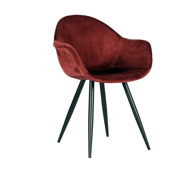 Czerwone aksamitne krzesła zestaw 2 szt. Forli – LABEL51