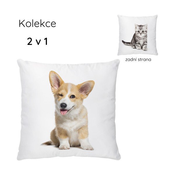 Poduszka dziecięca z satyny bawełnianej 45x45 cm The Cutest Ones – Butter Kings-image-3