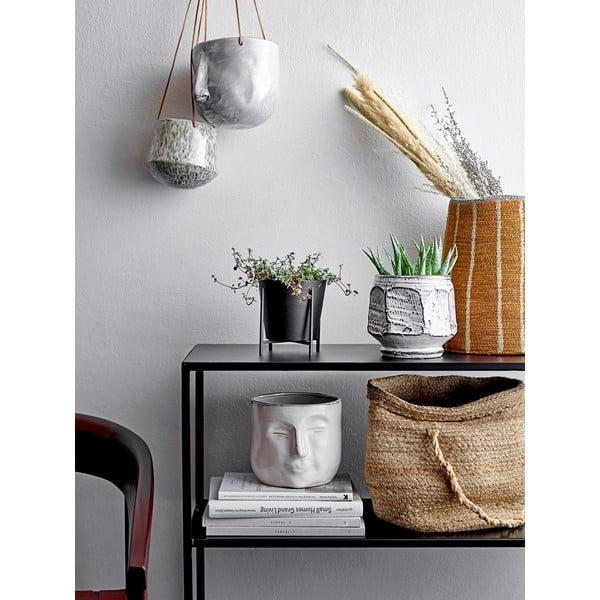 Biała terakotowa doniczka Bloomingville Ignacia, wys. 15,5 cm-image-1