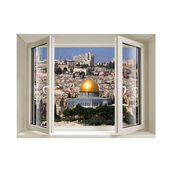 Naklejka 3D Fenêtre Jerusalem-image-1