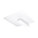 Biała lampa sufitowa ze szklanym kloszem 40x47.5 cm Parola – Sollux
