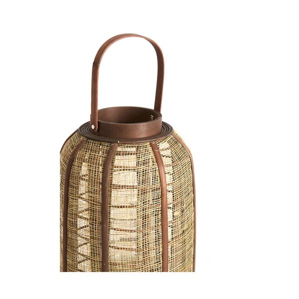 Drewniany/tekstylny lampion (wysokość 34,5 cm) Serein – Light & Living-image-1