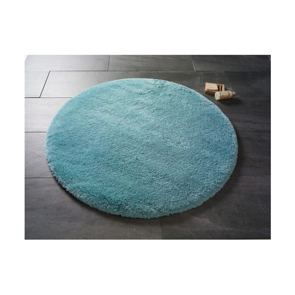Jasnoniebieski okrągły dywanik łazienkowy Confetti Bathmats Miami, ⌀ 100 cm