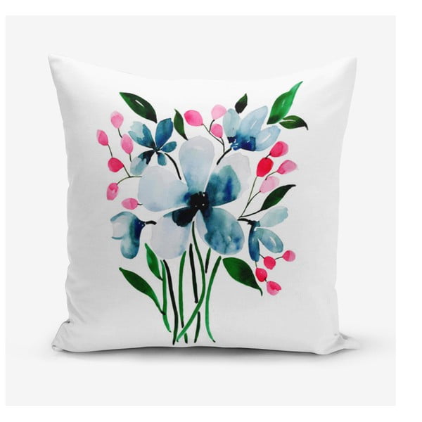 Poszewka na poduszkę z domieszką bawełny Minimalist Cushion Covers Modern Flower, 45x45 cm