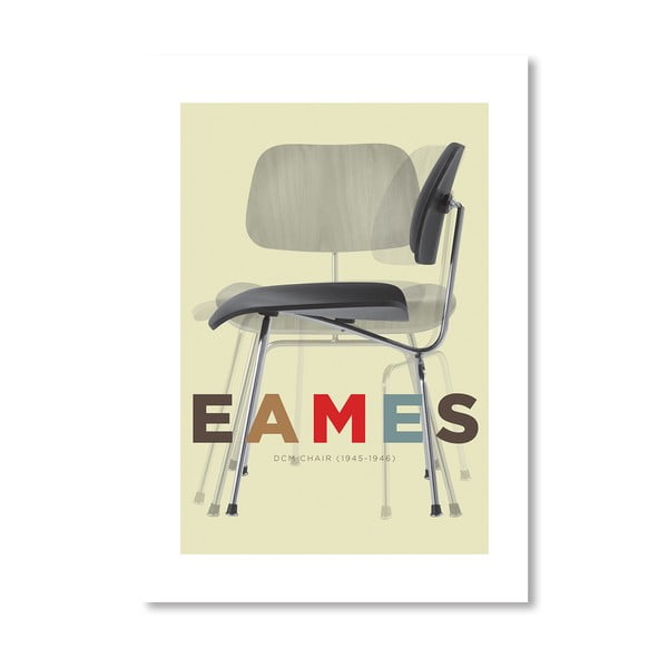 Plakat autorski "Eames DCM Chair"