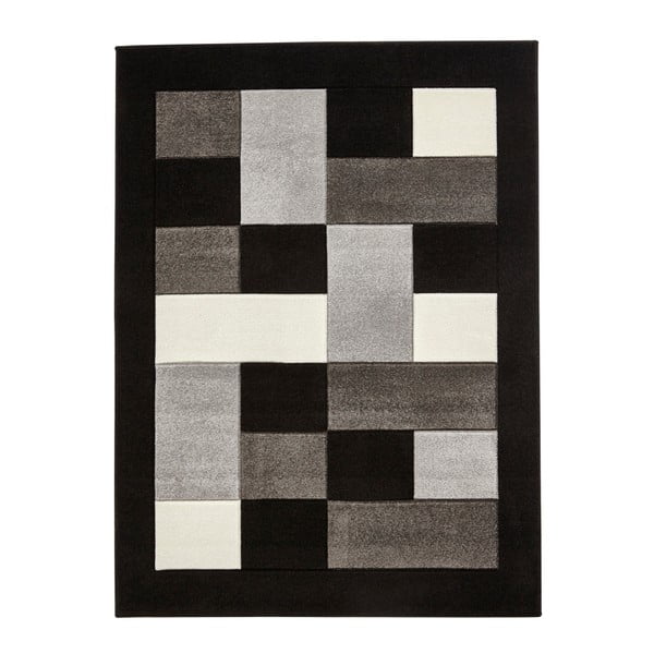 Szaro-czarny dywan Think Rugs Matrix, 60x120 cm