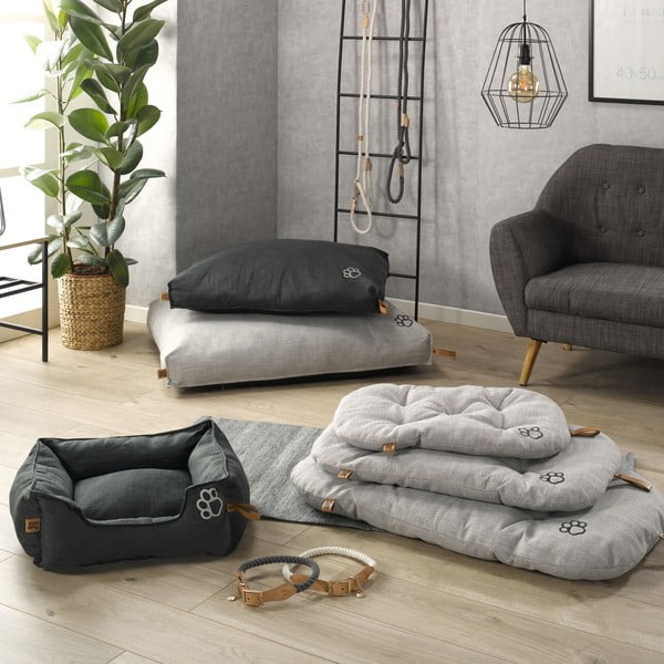 Ciemnoszary materac dla psów 80x100 cm – Love Story-image-2