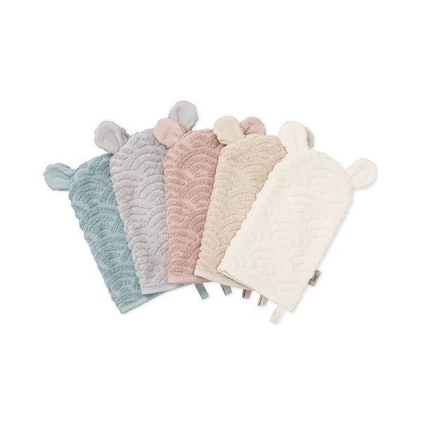 Myjka z bawełny organicznej w kolorze kości słoniowej 14x22 cm Off-White – Cam Cam Copenhagen-image-2