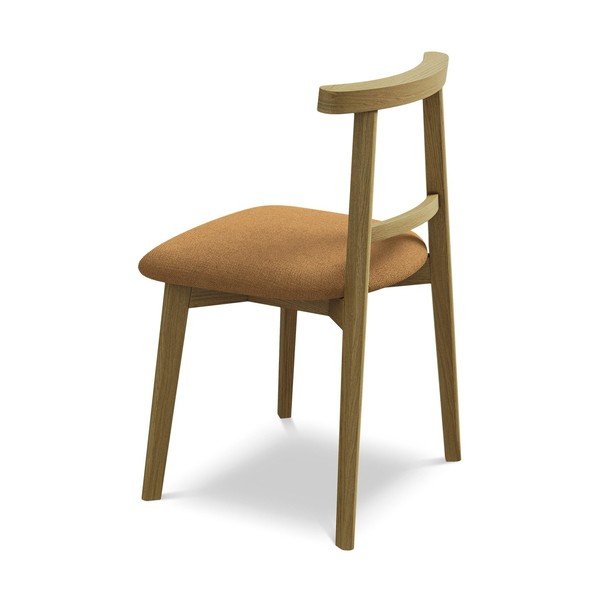 Krzesło z litego drewna w kolorze terakoty Ohelo – Makamii-image-3