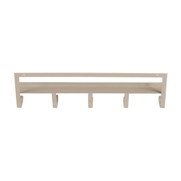 Beżowy wieszak ścienny z półką 50 cm Quinn – WOOOD-image-3