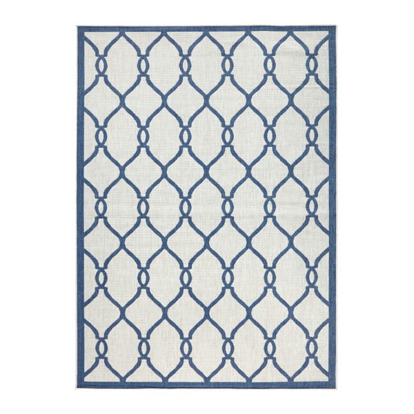 Niebieski dywan dwustronny odpowiedni na zewnątrz Bougari Bougari Rimini, 120x170 cm