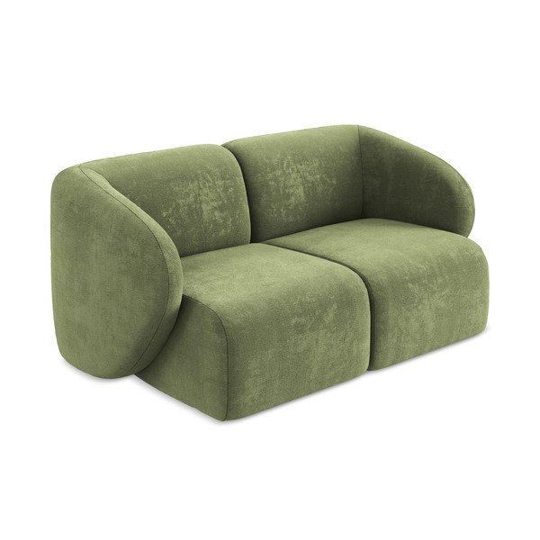 Zielona sofa z tkaniny szenilowej 174 cm Lani – Makamii-image-2