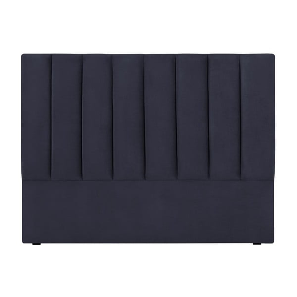 Ciemnoniebieski tapicerowany zagłówek 140x120 cm LA – Cosmopolitan Design