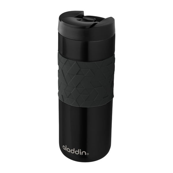 Czarny kubek termoaktywny Aladdin Easy-Grip Leak-Lock™, 470 ml