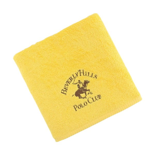 Ręcznik bawełniany BHPC 50x100 cm, żółty