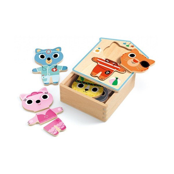 Puzzle Djeco Wesołe kotki-image-1