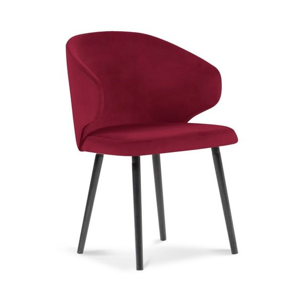 Czerwone krzesło z aksamitnym obiciem Windsor & Co Sofas Nemesis