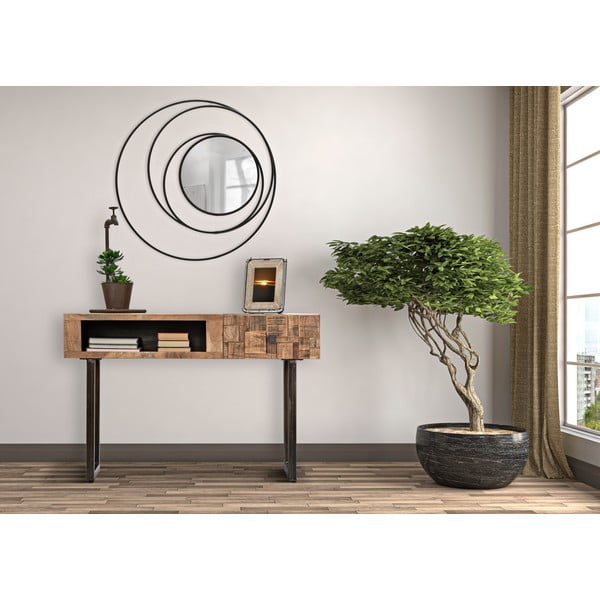 Lustro ścienne Mauro Ferretti Dark, ø 80 cm-image-1