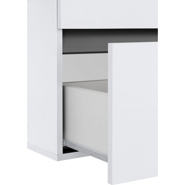 Biała wisząca szafka bez umywalki 60x52 cm Wisla – Støraa-image-4