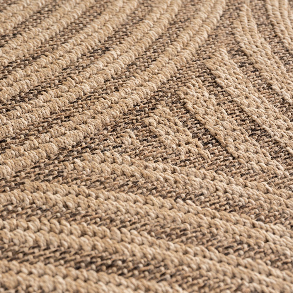 Brązowy okrągły dywan odpowiedni na zewnątrz ø 80 cm Timber 1401 – Ayyildiz Carpets (zdjęcie 3)