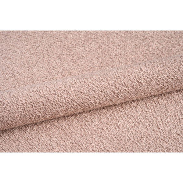 Różowy puf z materiału bouclé Molino – Micadoni Home-image-3