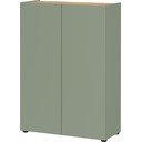 Szałwiowa szafka w dekorze dębu 74x105x33 cm Alviano – Germania