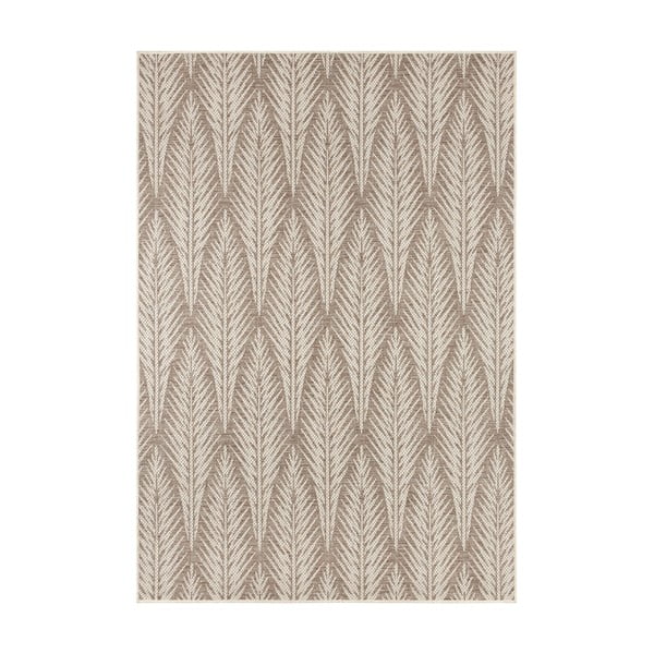 Brązowobeżowy dywan odpowiedni na zewnątrz NORTHRUGS Pella, 70x140 cm