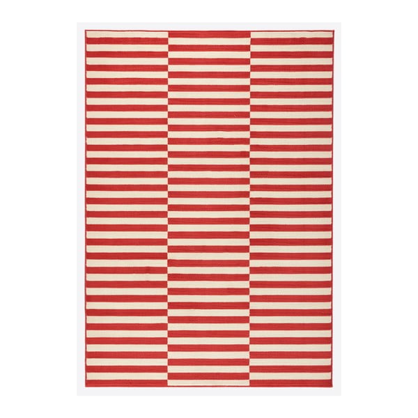 Czerwono-biały dywan Hanse Home Gloria Panel, 200x290 cm