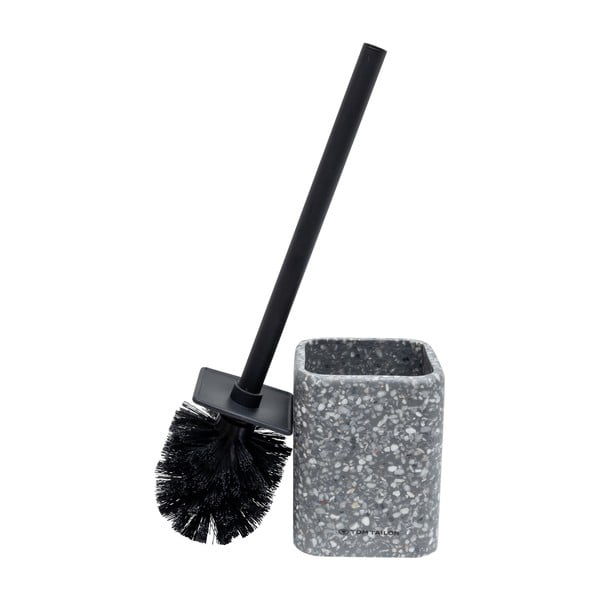 Szara szczotka do WC z żywicy polimerowej Tom Tailor T-Terrazzo – Wenko-image-3