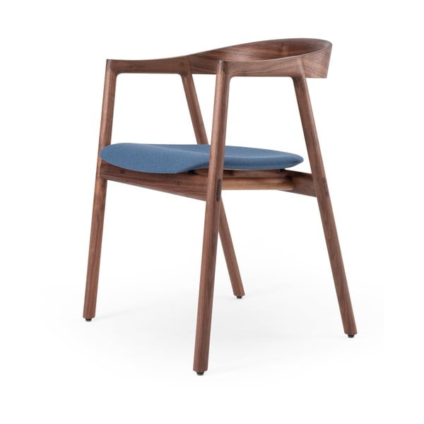 Niebieskio-brązowe krzesło Muna – Gazzda