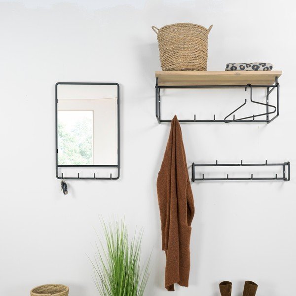 Lustro ścienne z wieszakiem 40x60 cm Clint – Spinder Design-image-1