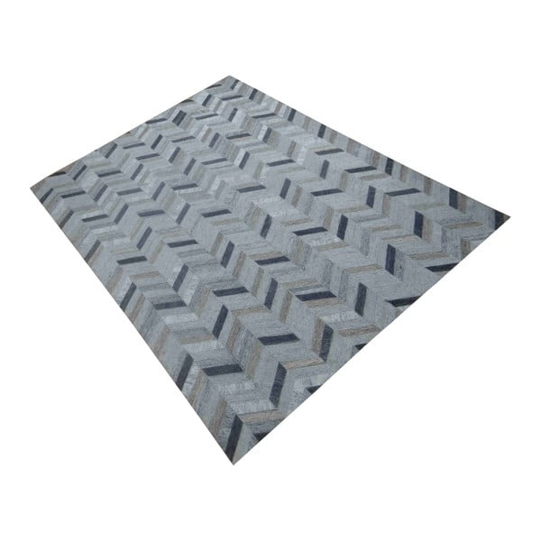 Srebrno-szary wzorzysty dywan Woolie, 240x170 cm